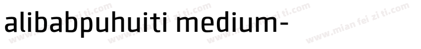 alibabpuhuiti medium字体转换